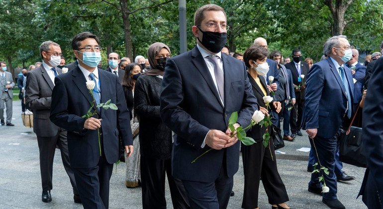 Les victimes du terrorisme « ne seront pas oubliées », déclare l’ONU lors d’une cérémonie au mémorial du 11 septembre